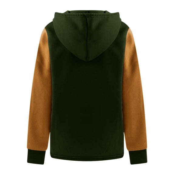 Vedolay Women's Fashion Hoodies Womens Oversized Sweatshirts Crew Neck Long Sleeve Pullovers Sweatshirt Casual Fall Clothes,Army Green XL