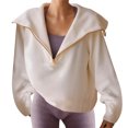thumbnail image 1 of Vedolay Women's Hoodies 2023 Loose Soft Long Sleeve Pullover Tops Shirts White,2XL, 1 of 4