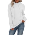 thumbnail image 1 of Vedolay Women's Hoodies Fashion 2023 Winter Stripe Hoodies Loose Fit Thin Pullover Tunic Tops Jackets for Women White,L, 1 of 4
