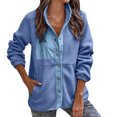 thumbnail image 1 of Vedolay Women's Jackets Coats Casual Fall Coat Work Business Winter Coats 2023 Blue,M, 1 of 5