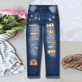 thumbnail image 1 of Vedolay Women's Jeans Women's High Waist Tummy Control Vintage Skinny Denim Pants,Orange XXL, 1 of 3