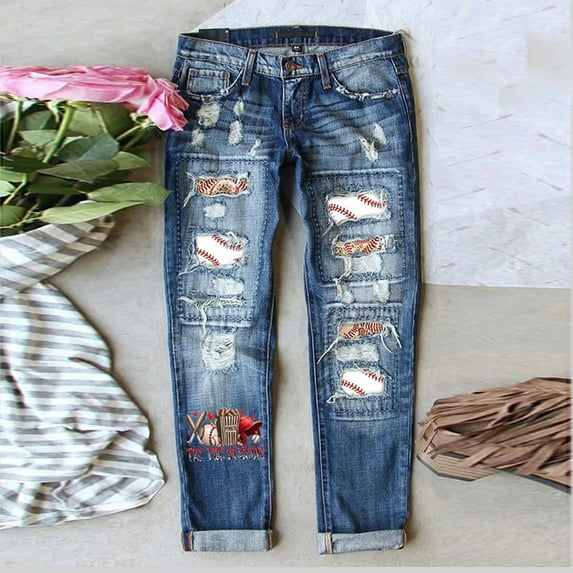 Vedolay Women's Jeans Womens Wide Leg Pants High Waisted Bell Bottom Jeans with Pockets,Blue XL