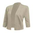 thumbnail image 1 of Vedolay Women's Knit Cardigan Sweater Autumn Long Sleeve Loose Sweaters Cardigan Coat 2023 Khaki,XL, 1 of 5