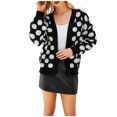 thumbnail image 1 of Vedolay Women's Knit Cardigan Sweater Button Down Soft Knit Cardigan Coats Black,L, 1 of 4