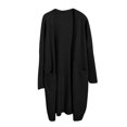 thumbnail image 1 of Vedolay Women's Knit Cardigan Sweater Long Sleeve Open Front Sweaters Knit with Pockets 2023 Black,One Size, 1 of 3