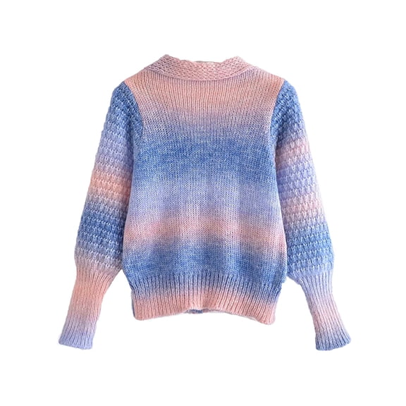 Vedolay Women's Knit Cardigan Sweater Long Sleeve Sweaters Knit Cardigan Coats Jacket Coat 2023 Blue,One Size