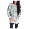 thumbnail image 1 of Vedolay Women's Long Sleeve T Shirt Graphic Long SleeveSweatshirt Women's Blouse Tops Green,S, 1 of 5
