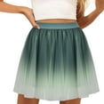 thumbnail image 1 of Vedolay Women's Mid Length Loose Fit Gradient Color Fashion Casual Skirt,Green One Size, 1 of 5