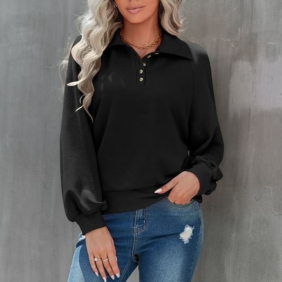 Vedolay Women's Oversized Hoodies Sweatshirts Casual Long Sleeve Pullover Loose 2023 Fall Clothes,Black S