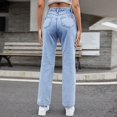 thumbnail image 1 of Vedolay Women's Pants Womens Jeans High Waisted Wide Leg Baggy Casual Denim Pants,Light Blue S, 1 of 4
