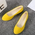 thumbnail image 1 of Vedolay Women's Platform Casual Shoes Slip On Shoes for Women Comfort Summer Loafers Soft Business Casual Sneakers,Yellow 6.5, 1 of 5