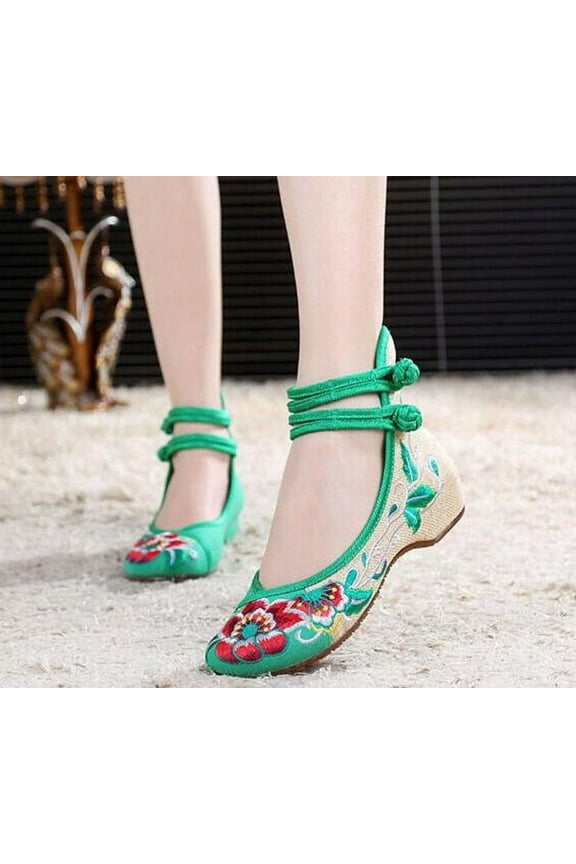 Women's Platform Loafers Loafers For Women Wide Width Fashion Flat Shoes Classic Casual Shoes,Green 7.5