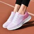 thumbnail image 1 of Vedolay Women's Platform Sneakers Women's Soft Flat Slip-on Sneakers Breathable Non-Slip Shoes,Hot Pink 8, 1 of 5