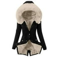 thumbnail image 1 of Vedolay Women's Plus Size 2023 Blazer Cardigan Suit Female Fall Clothes Beige,2XL, 1 of 3