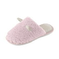 thumbnail image 1 of Vedolay Women's Shoe Casual Slippers Winter Soft Fuzzy Slippers Shoes Indoor Pink,41, 1 of 5