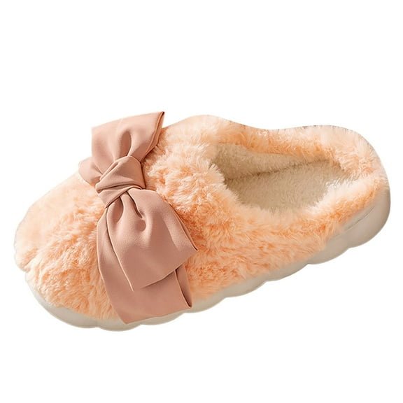 Vedolay Women's Shoe Comfy Warm Indoor House Slide Slip On Anti-Skid Slipper Orange,41