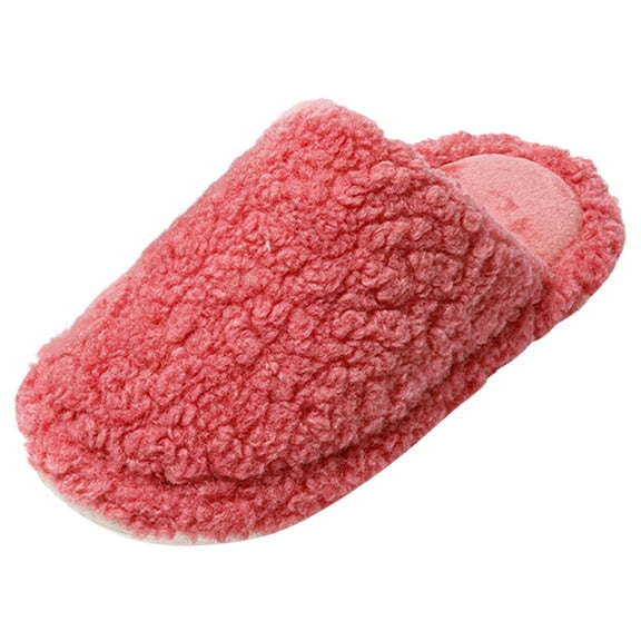Vedolay Women's Shoe Indoor House Slippers Soft Slip-On Bedroom Slippers Cozy Home Shoes Red,41