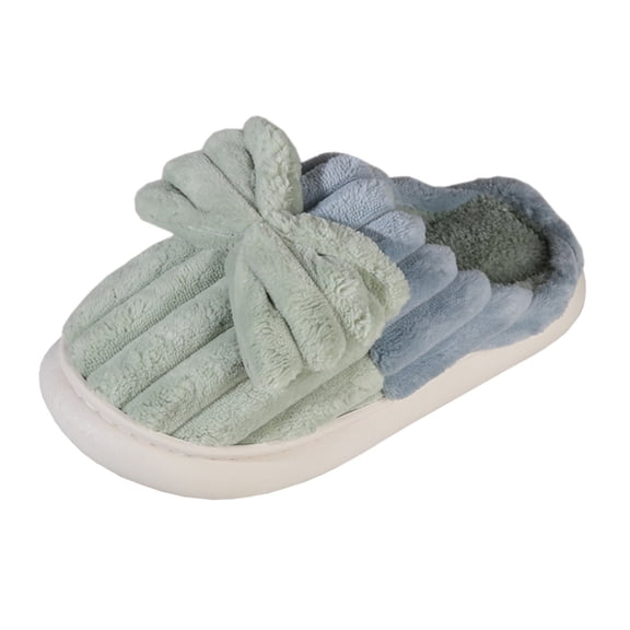 Vedolay Women's Slippers Cozy Warm Winter Slip On House Shoes Winter Warm Shoes Green,37