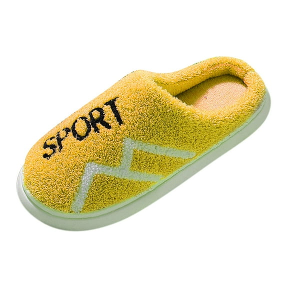 Vedolay Women's Slippers Plush Lined House Slippers Slip-On House Shoes Indoor Yellow,39