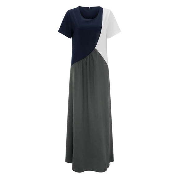 Vedolay Women's Summer Dresses Summer Casual Dresses Cover up Women Stretchy Sun Dress Sleeveless Swing Dresses with Pockets,Dark Gray 4XL