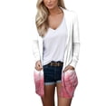 thumbnail image 1 of Vedolay Women's Sweaters Button up Sweaters Casual Cardigan Sweaters Pink,L, 1 of 4
