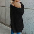 thumbnail image 1 of Vedolay Women's Sweaters Womens Fall Tops 2023 Fashion V Neck Long Sleeve Knitted Casual Sweater,Black M, 1 of 3