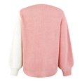 thumbnail image 1 of Vedolay Women's Sweaters Womens V-Neck Long Sleeve Ribbed Knit Sweaters Pullover Loose Fitting Tops,Pink S, 1 of 4