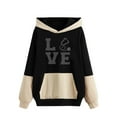 thumbnail image 1 of Vedolay Women's T Shirts Women's Casual Long Sleeve Sweatshirts Crew Neck Relaxed Fit Tops,Black S, 1 of 3