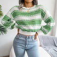thumbnail image 1 of Vedolay Women's Tops Women's Sweaters Turtleneck Lantern Sleeve Oversized Ribbed Knit Fall Tops,Green M, 1 of 5