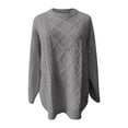 thumbnail image 1 of Vedolay Women's Tops Womens Casual Long Sleeve Sweaters Soft Loose Fit Pullover Sweater Tops,Gray XL, 1 of 4