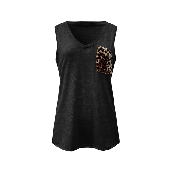 Vedolay Women's Tops Womens Ruffle Neck Tank Tops Pleated Sleeveless Blouses Swiss Dot,Black XL