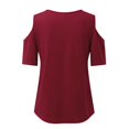 thumbnail image 1 of Vedolay Women's V Neck Short Sleeve Blouse Work Tunic Tops Business Casual Zip Up Summer T Shirts, XXL, 1 of 5