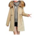 thumbnail image 1 of Vedolay Women's Winter Coats Knit Cardigan Coats Oversized Fall Dressy Casual Jackets Khaki,3XL, 1 of 5