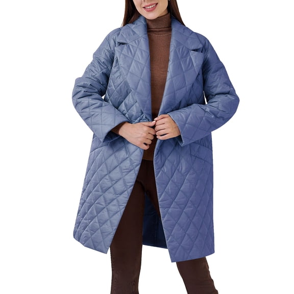 Vedolay Women's Winter Coats Loose Cardigan Coat Cover Up Ladies Cardigan Coat 2023 Blue,L