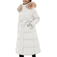 thumbnail image 1 of Vedolay Women's Winter Coats Winter Women Business Solid Fall Fashion Cardigan 2023 White,L, 1 of 4