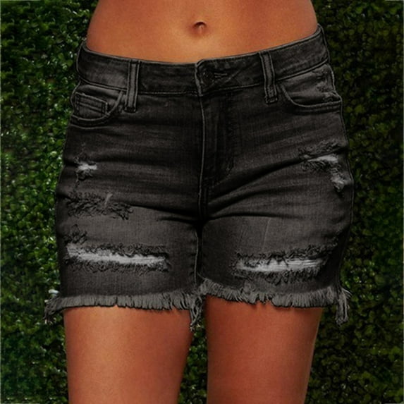 Vedolay Women's Work Pants Womens High Waisted Capri Jeans Baggy Straight Leg Cropped Denim Pants,Gray M