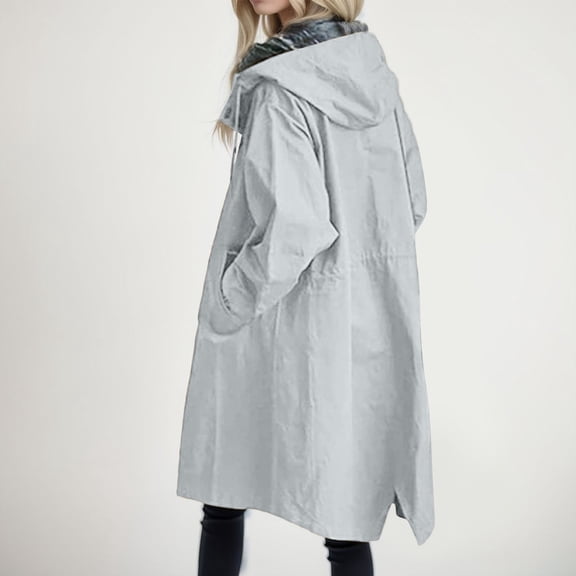 Vedolay Womens 2023 Jackets Casual Jacket for Women Fashion Casual Long Sleeve Chest Pockets Coat,Light Blue S