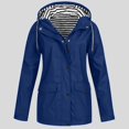 thumbnail image 1 of Vedolay Womens 2023 Jackets Women's Basic Solid Color Button Down Casual Jacket With Pockets,Blue L, 1 of 4