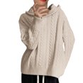 thumbnail image 1 of Vedolay Womens 2023 Sweaters Women's Sweater 2023 Long Sleeve Ribbed Knit Loose Oversized Pullover Sweaters,A One Size, 1 of 1