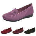 thumbnail image 1 of Vedolay Womens Business Casual Shoes Loafers for Women Slip On Leather Comfort Rubber Sole Flats Shoes,Beige 8.5, 1 of 5