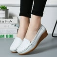 thumbnail image 1 of Vedolay Womens Business Loafers Women's Shoes, Soft Sole Slide Sports Sandals Loafer,White 8, 1 of 4