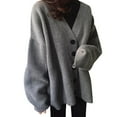 thumbnail image 1 of Vedolay Womens Cardigan Sweaters Long Sleeve Button Down Sweaters Coat Knitwear Gray,One Size, 1 of 5