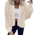 thumbnail image 1 of Vedolay Womens Cardigan Sweaters Long Sleeve Cardigan Sweaters Open Front Button Down Loose Sweaters A,2XL, 1 of 5