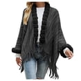 thumbnail image 1 of Vedolay Womens Cardigan Sweaters Solid Long Sleeve Open Front Long Cardigan Coat 2023 Black,One Size, 1 of 5