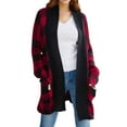 thumbnail image 1 of Vedolay Womens Cardigans Lightweight Lightweight Cardigan Comfy Going Out Fall Coat Red,XL, 1 of 5