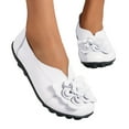 thumbnail image 1 of Vedolay Womens Casual Shoes Women’s Slip-on Loafers Casual Lace Up Shoes Comfortable & Light-Weight,White 9, 1 of 5