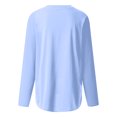 thumbnail image 1 of Vedolay Womens Casual Tops Button Down Casual Loose Fit Pullover Tunics Tops Blue,M, 1 of 5