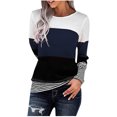 thumbnail image 1 of Vedolay Womens Casual Tops Casual Shirts Blouses Zipper Collar Women Polo Shirts Blue,2XL, 1 of 5