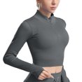 thumbnail image 1 of Vedolay Womens Clothes Long Sleeve Dressy Oversized Blouses Grey,M, 1 of 4