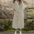 thumbnail image 1 of Vedolay Womens Coat Womens Distresse Oversized Stretch Button Up Cropped Casual Jacket,White XL, 1 of 3